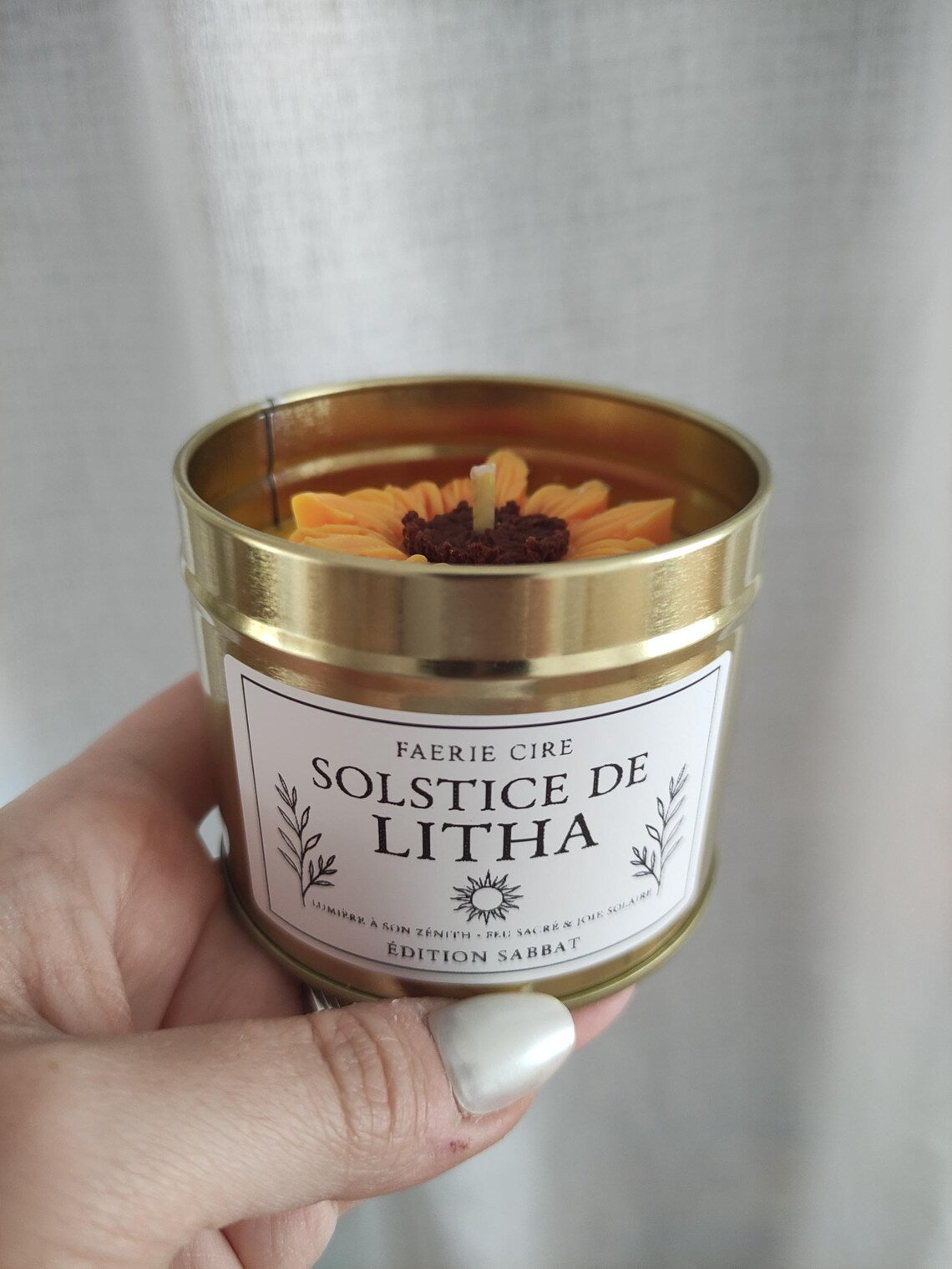 Bougie litha solstice été sabbat